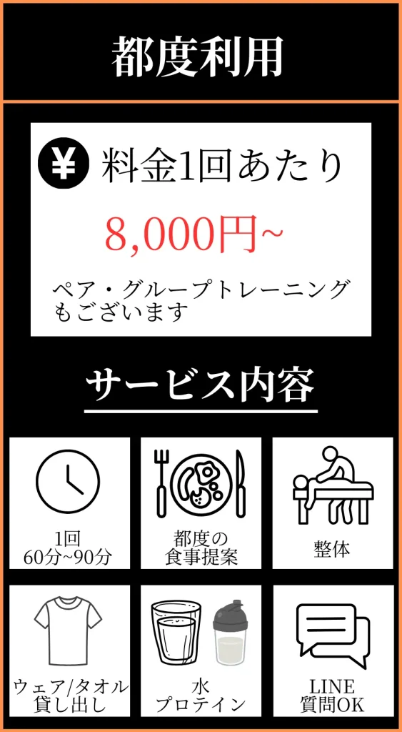 LAF整体パーソナルジム　メニュー1